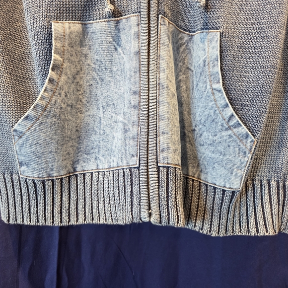North Style Sweater & Denim Vest - Picture 3 of 5